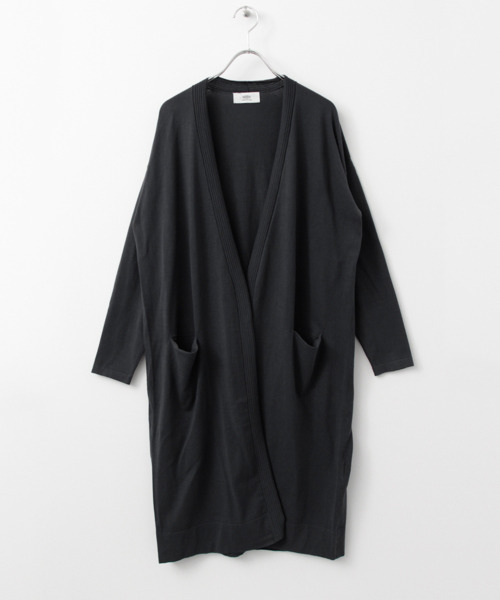 WORK NOT WORK URBAN RESEARCH（ワークノットワークアーバンリサーチ）の「WORK NOT WORK HIGH GAUZE LONG CARDIGAN （カーディガン/ボレロ・レディース・ベージュ/ブラック/ブルー・FREE）」の2枚目の写真
