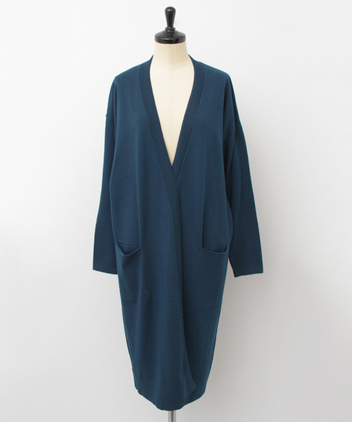 WORK NOT WORK URBAN RESEARCH（ワークノットワークアーバンリサーチ）の「WORK NOT WORK HIGH GAUZE LONG CARDIGAN （カーディガン/ボレロ・レディース・ベージュ/ブラック/ブルー・FREE）」の8枚目の写真