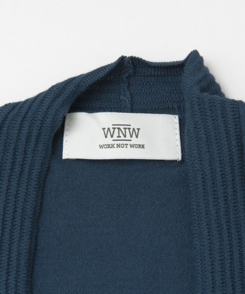 WORK NOT WORK URBAN RESEARCH（ワークノットワークアーバンリサーチ）の「WORK NOT WORK HIGH GAUZE LONG CARDIGAN （カーディガン/ボレロ・レディース・ベージュ/ブラック/ブルー・FREE）」の12枚目の写真