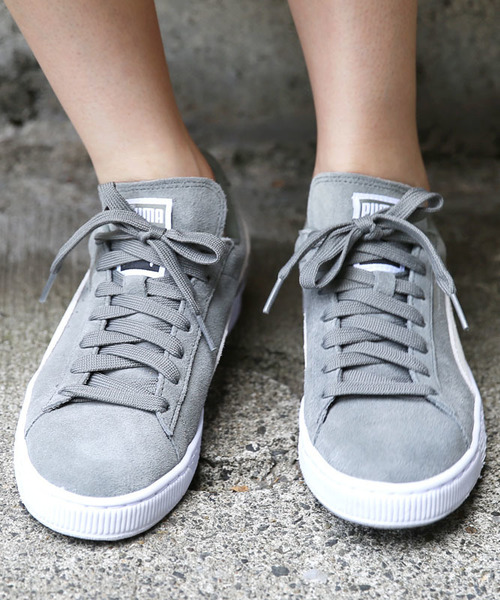 PUMA（プーマ）の「PUMA SUEDE CLASSIC+（スニーカー・レディース・ブラック/ライトブルー/グレー/カーキ・MEDIUM/LARGE/SMALL）」の4枚目の写真