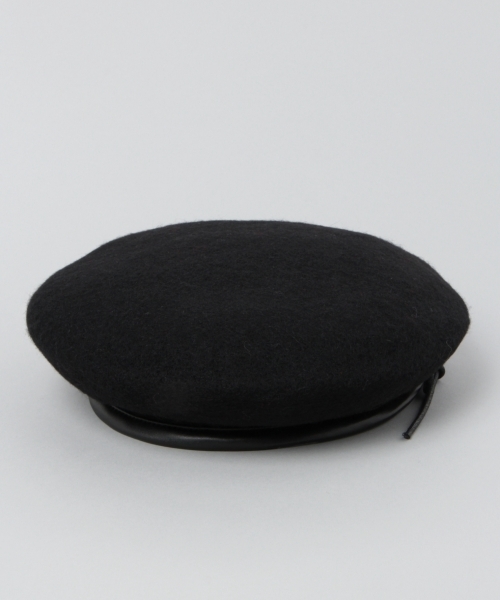 JEANASIS（ジーナシス）の「フェルトベレー/763431（ハンチング/ベレー帽・レディース・ブラック/レッド・FREE）」の3枚目の写真