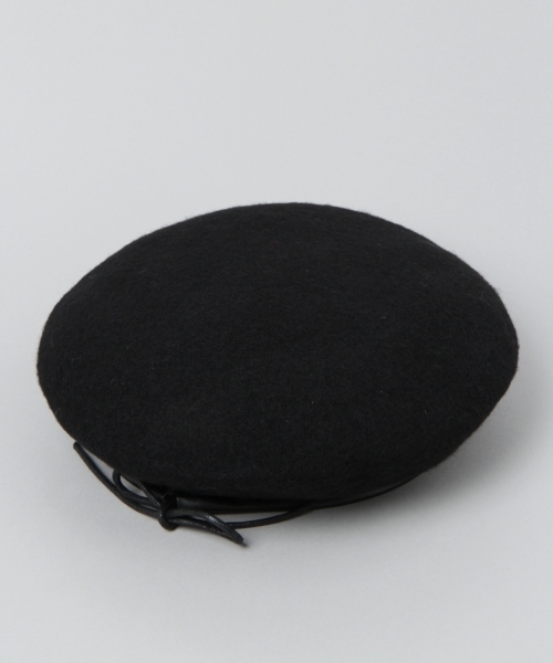 JEANASIS（ジーナシス）の「フェルトベレー/763431（ハンチング/ベレー帽・レディース・ブラック/レッド・FREE）」の5枚目の写真