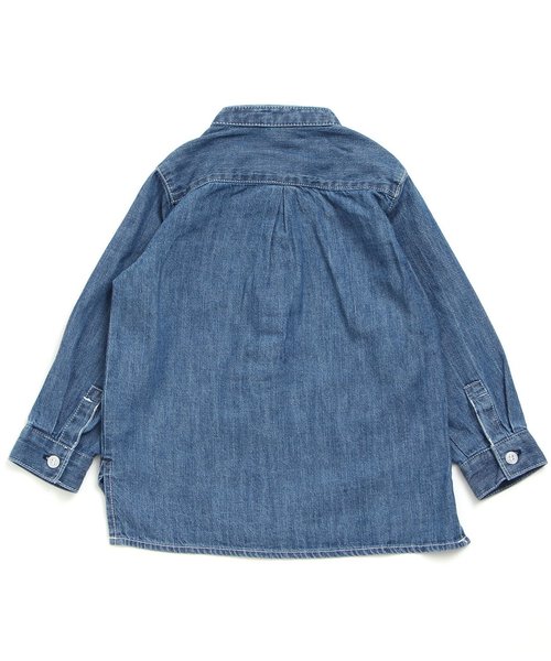 apres les cours（アプレレクール）の「長袖バンドカラーシャツ（シャツ/ブラウス・キッズ・カーキ/ネイビー/レッド・110/130/140/120/100/80/90）」の5枚目の写真