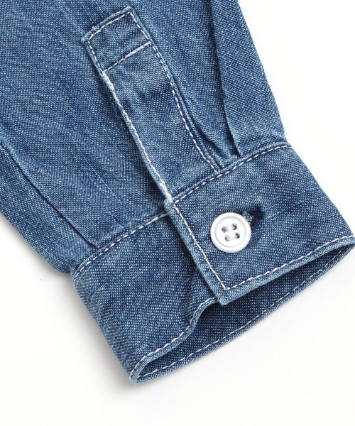 apres les cours（アプレレクール）の「長袖バンドカラーシャツ（シャツ/ブラウス・キッズ・カーキ/ネイビー/レッド・110/130/140/120/100/80/90）」の13枚目の写真