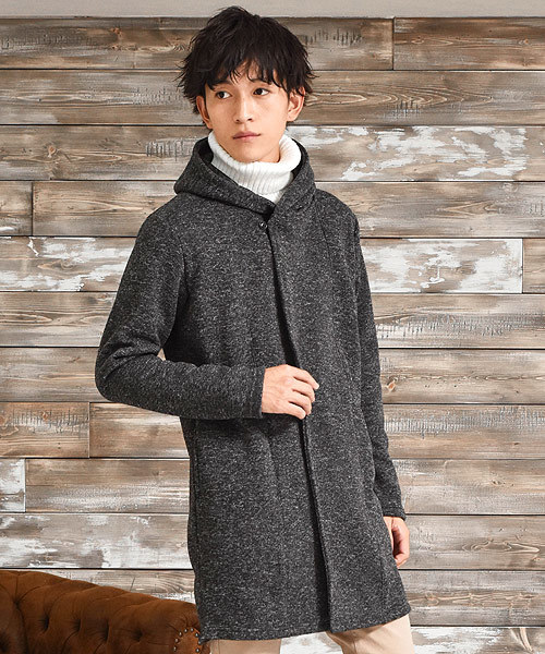 MinoriTY(マイノリティ)の「ニットフリース2WAYコーディガン(その他アウター・メンズ・ブラック/カモフラージュ/ブラック系その他/グレー系その他/ブルー系その他/キャメル/ストライプ/チェック・M/L)」の3枚目の写真