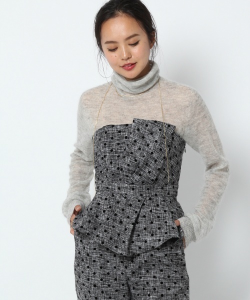 laboratory work（ラボラトリーワーク）の「【結婚式やお呼ばれにも】ビスチェセットアップパンツ（その他パンツ・レディース・ネイビー/グレー系その他/ブルー系その他・MEDIUM）」の10枚目の写真