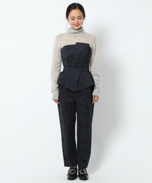 laboratory work（ラボラトリーワーク）の「【結婚式やお呼ばれにも】ビスチェセットアップパンツ（その他パンツ・レディース・ネイビー/グレー系その他/ブルー系その他・MEDIUM）」の4枚目の写真