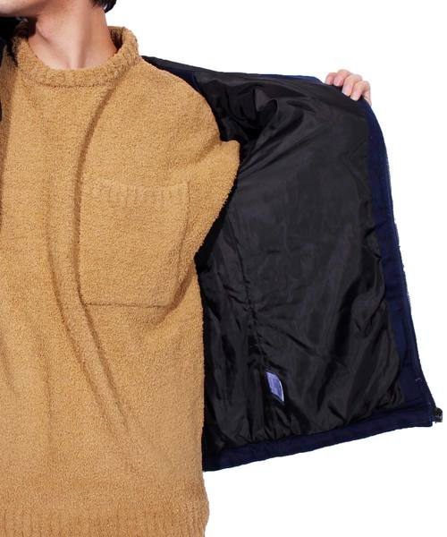 ８(eight)（エイト）の「デニム 中綿 ジャケット フード付き ブルゾン（ダウンジャケット/コート・メンズ・ブルー系その他/ワンウォッシュ/ケミカルウォッシュ・MEDIUM/LARGE/X-LARGE）」の7枚目の写真