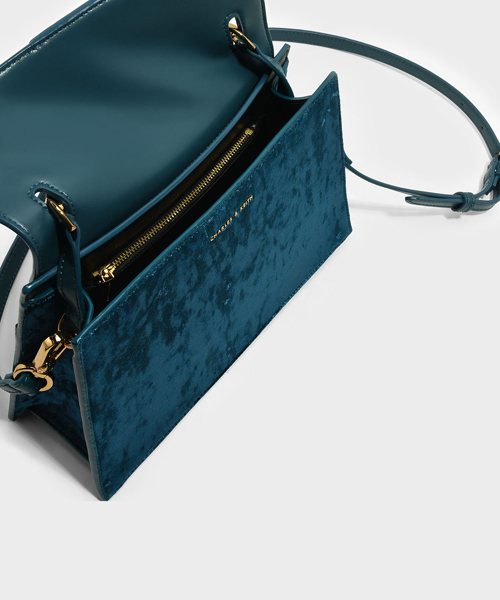 CHARLES & KEITH(チャールズ & キース)の「ドレッシーハンドバッグ / DRESSY HANDBAG(ハンドバッグ・レディース・ブラック/ブルー・M)」の9枚目の写真