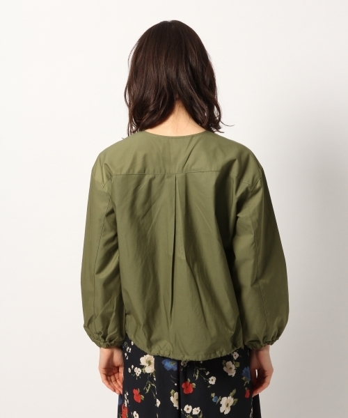GLOBAL WORK(グローバルワーク)の「ノーカラーブルゾン/780390(ブルゾン・レディース・カーキ/ネイビー/ライトピンク・LARGE/MEDIUM)」の10枚目の写真