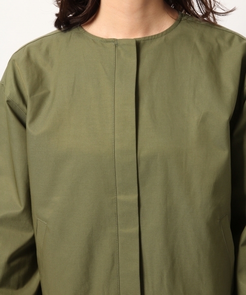 GLOBAL WORK(グローバルワーク)の「ノーカラーブルゾン/780390(ブルゾン・レディース・カーキ/ネイビー/ライトピンク・LARGE/MEDIUM)」の11枚目の写真
