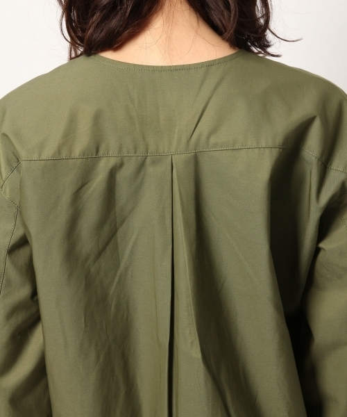 GLOBAL WORK(グローバルワーク)の「ノーカラーブルゾン/780390(ブルゾン・レディース・カーキ/ネイビー/ライトピンク・LARGE/MEDIUM)」の19枚目の写真