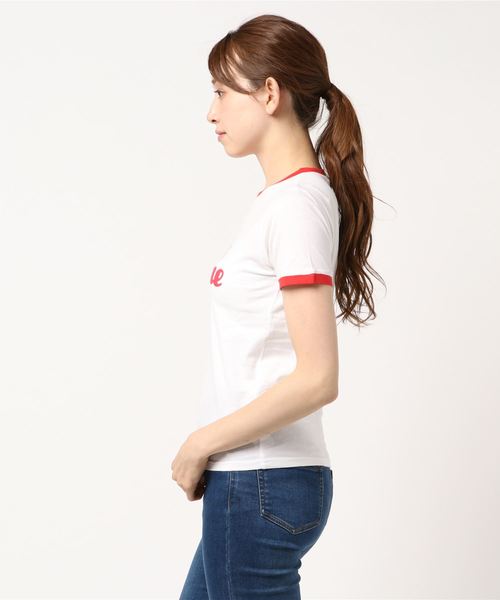 SLY（スライ）の「PARIS JET'AIME T/SH（Tシャツ/カットソー・レディース・ブラウン/ネイビー/ホワイト・1/2）」の7枚目の写真