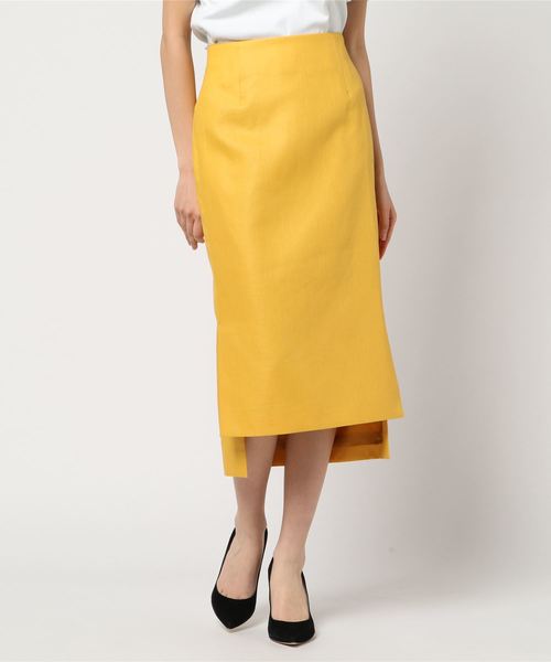 ESTNATION（エストネーション）の「【VERY 5月号 掲載商品】ESTNATION リネンタイトスカート（スカート・レディース・ピンク/イエロー/ブルー・38/36）」の15枚目の写真