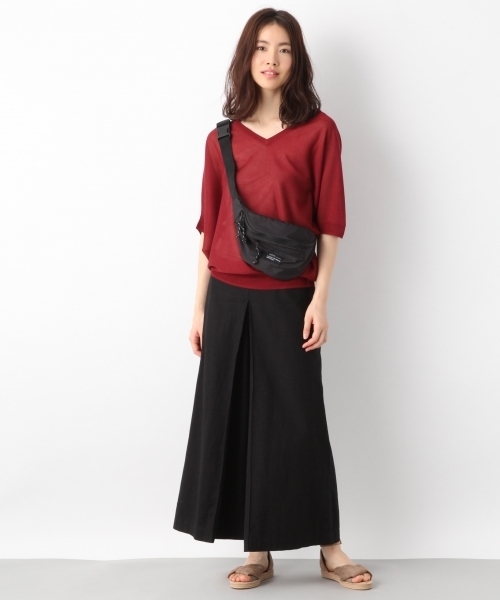 LEPSIM（レプシィム）の「14GヘンケイVプルオーバーSS　784348（ニット/セーター・レディース・ライトベージュ/ブルーグリーン/ブラウン/バーガンディー/ネイビー・FREE）」の19枚目の写真