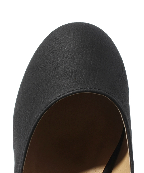 WEGO（ウィゴー）の「WEGO/クロスウェッジパンプス（パンプス・レディース・ブラック/パープル・23.5/24.5）」の6枚目の写真