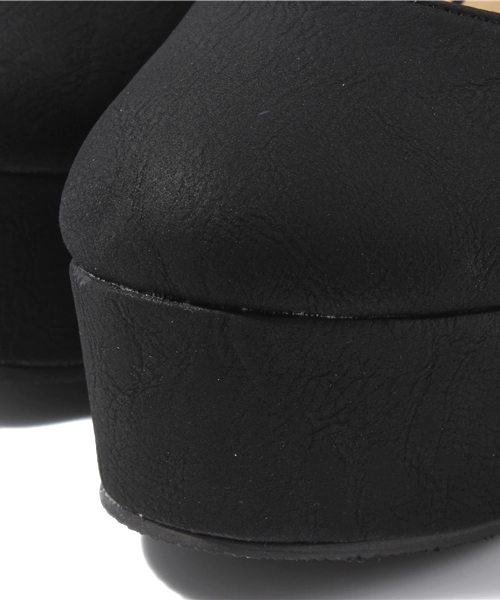 WEGO（ウィゴー）の「WEGO/クロスウェッジパンプス（パンプス・レディース・ブラック/パープル・23.5/24.5）」の7枚目の写真