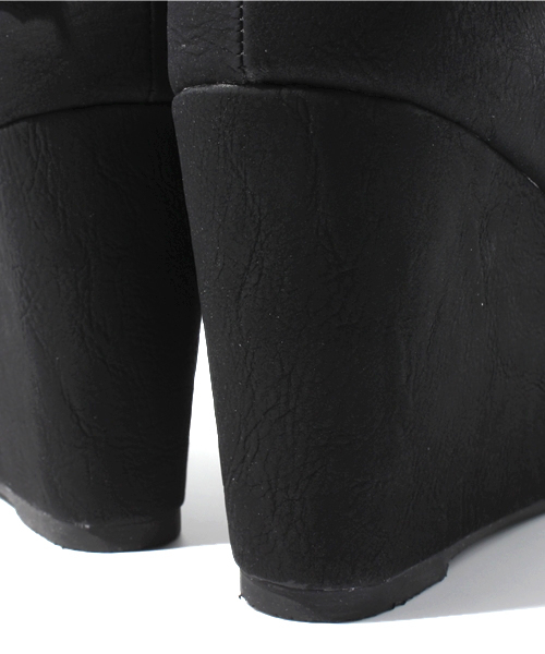 WEGO（ウィゴー）の「WEGO/クロスウェッジパンプス（パンプス・レディース・ブラック/パープル・23.5/24.5）」の9枚目の写真