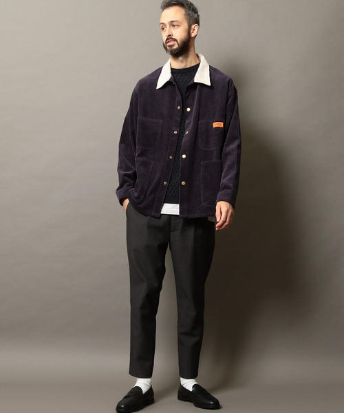 UNIVERSAL OVERALL（ユニバーサルオーバーオール）の「【別注】 ＜UNIVERSAL OVERALL（ユニバーサル オーバーオール）＞ COVERALL/カバーオール（カバーオール・メンズ・ベージュ/パープル/ブラック・LARGE/MEDIUM/SMALL）」の9枚目の写真