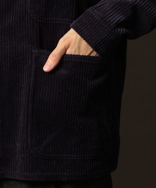 UNIVERSAL OVERALL（ユニバーサルオーバーオール）の「【別注】 ＜UNIVERSAL OVERALL（ユニバーサル オーバーオール）＞ COVERALL/カバーオール（カバーオール・メンズ・ベージュ/パープル/ブラック・LARGE/MEDIUM/SMALL）」の4枚目の写真