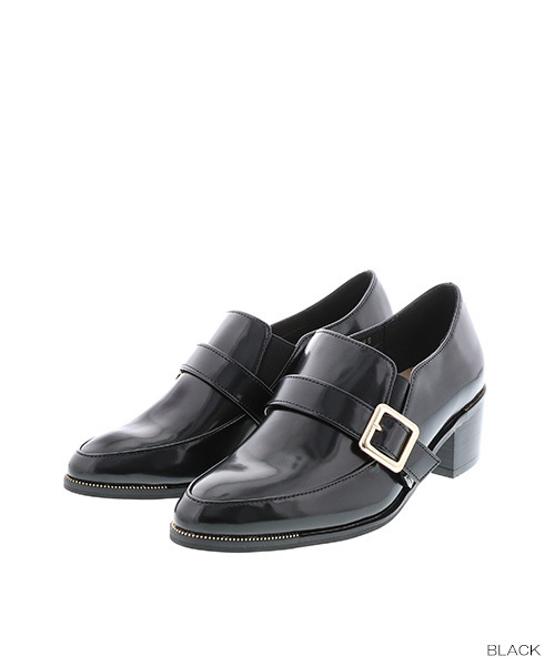 RANDA（ランダ）の「チェーンピースベルテッドシューズ（ドレスシューズ・レディース・ブラック/ワイン・S/M/L/LL）」の3枚目の写真