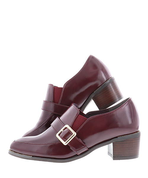 RANDA（ランダ）の「チェーンピースベルテッドシューズ（ドレスシューズ・レディース・ブラック/ワイン・S/M/L/LL）」の7枚目の写真