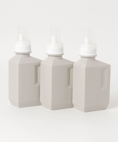 sarasa design（サラサデザイン）の「セット販売●b2c ランドリーボトル M｜700ml 3本入り（ランドリーグッズ・レディース・ホワイト/チャコールグレー/ライトグレー・M）」の5枚目の写真