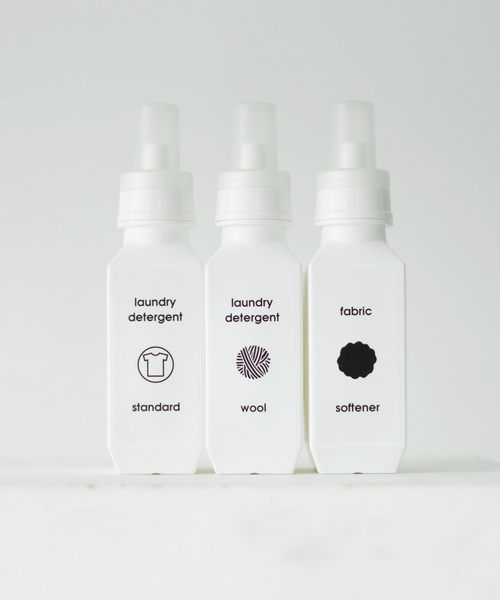 sarasa design（サラサデザイン）の「セット販売●b2c ランドリーボトル M｜700ml 3本入り（ランドリーグッズ・レディース・ホワイト/チャコールグレー/ライトグレー・M）」の13枚目の写真