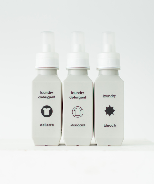 sarasa design（サラサデザイン）の「セット販売●b2c ランドリーボトル M｜700ml 3本入り（ランドリーグッズ・レディース・ホワイト/チャコールグレー/ライトグレー・M）」の15枚目の写真