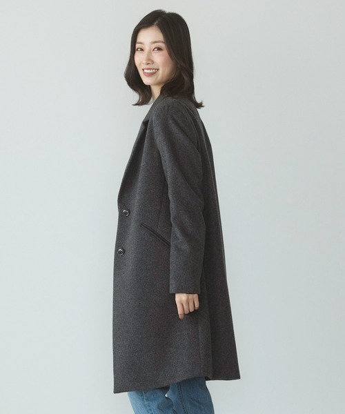 sankyo shokai(サンキョウショウカイ)の「テーラードチェスターコート(テーラードジャケット・レディース・チャコールグレー/ライトグレー/ライトブルー/ブラック/ベージュ・11号/9号/13号/15号)」の19枚目の写真