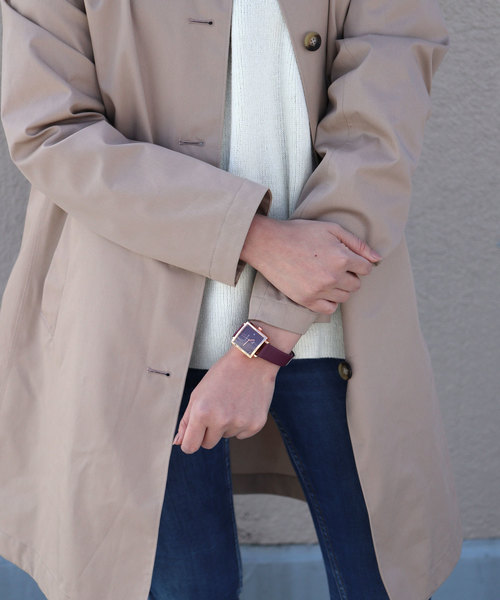 florist（フローリスト）の「【VISER】シンプルレトロカラースクエアウォッチ（アナログ腕時計・レディース・ホワイト/ブラック/パープル/ネイビー/ブラウン・FREE）」の7枚目の写真