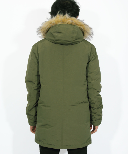 ８(eight)（エイト）の「モッズコート 中綿 ファー付き（モッズコート・メンズ・ブラック/オリーブ/ワイン・MEDIUM/LARGE/X-LARGE）」の11枚目の写真