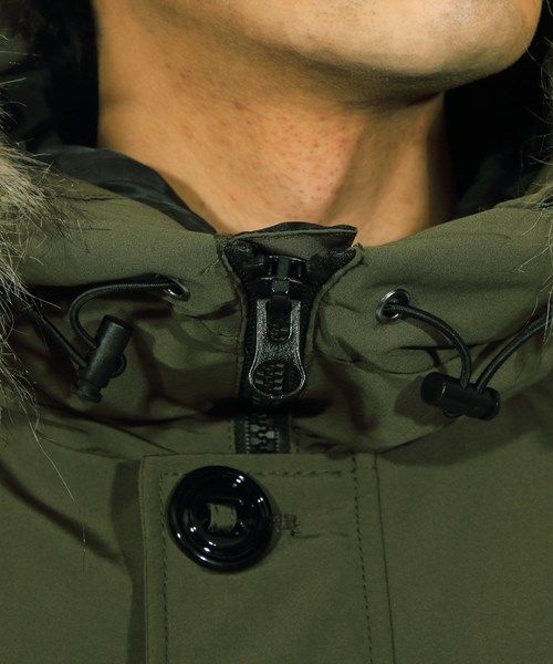 ８(eight)（エイト）の「モッズコート 中綿 ファー付き（モッズコート・メンズ・ブラック/オリーブ/ワイン・MEDIUM/LARGE/X-LARGE）」の12枚目の写真