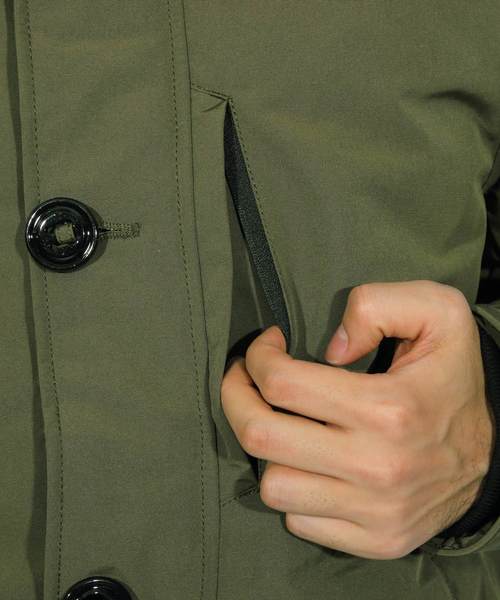 ８(eight)（エイト）の「モッズコート 中綿 ファー付き（モッズコート・メンズ・ブラック/オリーブ/ワイン・MEDIUM/LARGE/X-LARGE）」の17枚目の写真