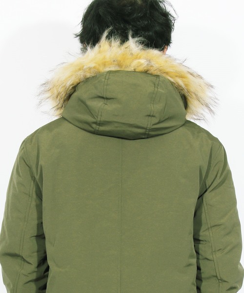 ８(eight)（エイト）の「モッズコート 中綿 ファー付き（モッズコート・メンズ・ブラック/オリーブ/ワイン・MEDIUM/LARGE/X-LARGE）」の19枚目の写真