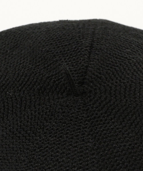Ray BEAMS（レイビームス）の「Ray BEAMS / 透かし編 ニット ベレー帽（ハンチング/ベレー帽・レディース・ブラック/オリーブ/ナチュラル・ONE SIZE）」の9枚目の写真