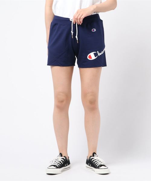 Champion(チャンピオン)の「【Champion/チャンピオン】レディース アクティブスタイル ショートスウェットパンツ(スウェットパンツ・レディース・ホワイト/ダークネイビー/レッド系その他4/グリーン系その他・LARGE/MEDIUM)」の4枚目の写真