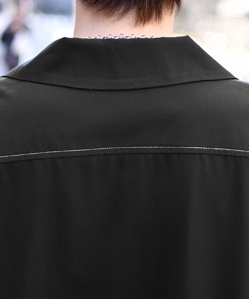 kutir(クティール)の「【ビッグシルエット】オープンカラーシャツ(シャツ/ブラウス・メンズ・チャコールグレー/ライトグレー/ブラック/ベージュ/ネイビー/オフホワイト/グリーン/ライトベージュ・MEDIUM/LARGE)」の21枚目の写真