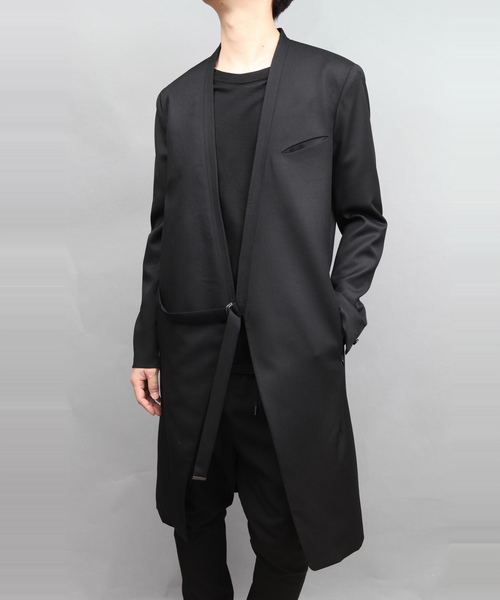 ato（アトウ）の「WOOL TWILL TYROCKEN COAT（ノーカラージャケット