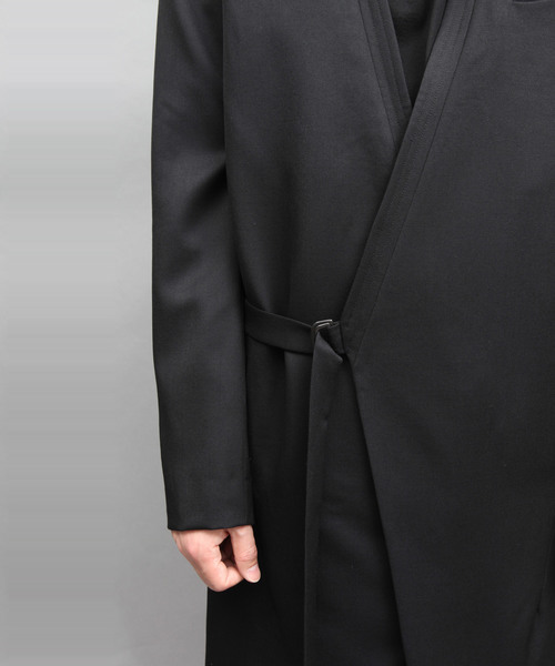 ato（アトウ）の「WOOL TWILL TYROCKEN COAT（ノーカラージャケット