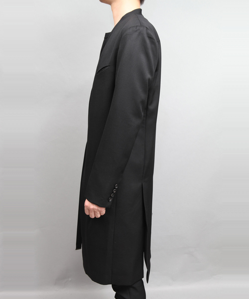 ato（アトウ）の「WOOL TWILL TYROCKEN COAT（ノーカラージャケット