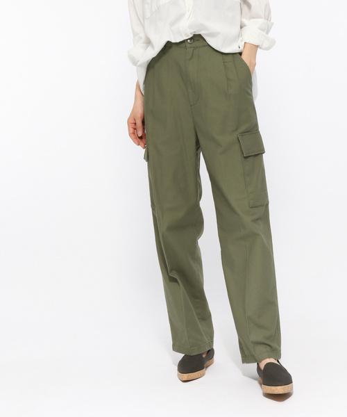 LAKOLE（ラコレ）の「キャンバスクリーンカーゴパンツ / LAKOLE