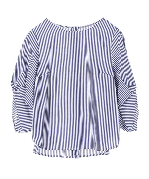 YECCA VECCA（イェッカヴェッカ）の「P.袖タックデザインブラウス（シャツ/ブラウス・レディース・ホワイト系その他5/ブルー系その他6・FREE）」の3枚目の写真