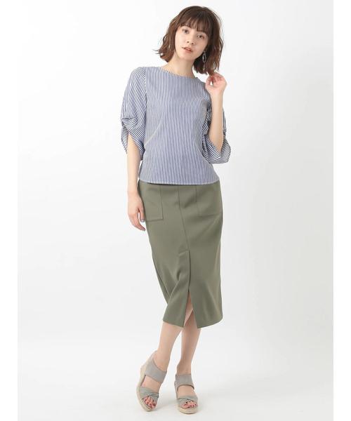 YECCA VECCA（イェッカヴェッカ）の「P.袖タックデザインブラウス（シャツ/ブラウス・レディース・ホワイト系その他5/ブルー系その他6・FREE）」の13枚目の写真