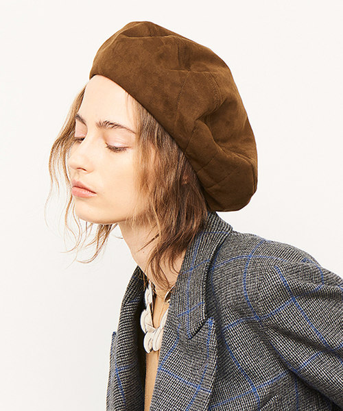 La Maison de Lyllis（メゾンドリリス）の「La Maison de Lyllis ラ メゾン ド リリス /  BOMO ベレー帽 / 2193020（ハンチング/ベレー帽・レディース・ベージュ/ブラウン/その他1/その他2・57㎝）」の2枚目の写真