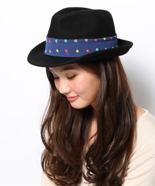 KariAng（カリアング）の「●オリジナルリボンハット（ハット・レディース・ブラック系・FREE）」の6枚目の写真