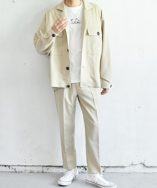 PairPair（ペアペア）の「とろみゆるテーパードイージーパンツ/セットアップ可（その他パンツ・メンズ・ライトベージュ・FREE）」の3枚目の写真