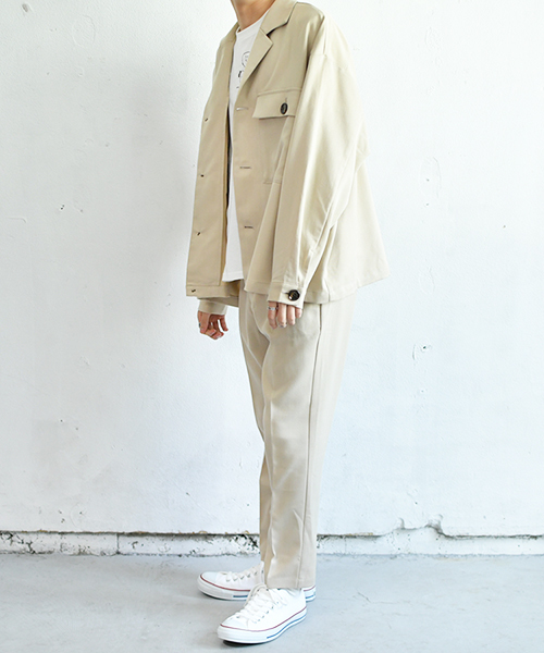 PairPair（ペアペア）の「とろみゆるテーパードイージーパンツ/セットアップ可（その他パンツ・メンズ・ライトベージュ・FREE）」の9枚目の写真