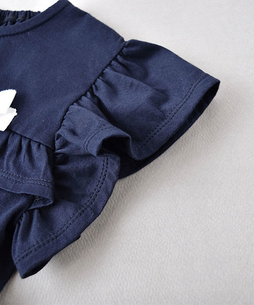 BeBe（ベベ）の「BeBe/天竺フルーツレインボープリントワンピース（ワンピース・キッズ・ネイビー・120/90/140/150/100/110/130）」の5枚目の写真