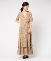 CLANE | STRIPE FLOWER CACHE-COEUR OP(ワンピース)